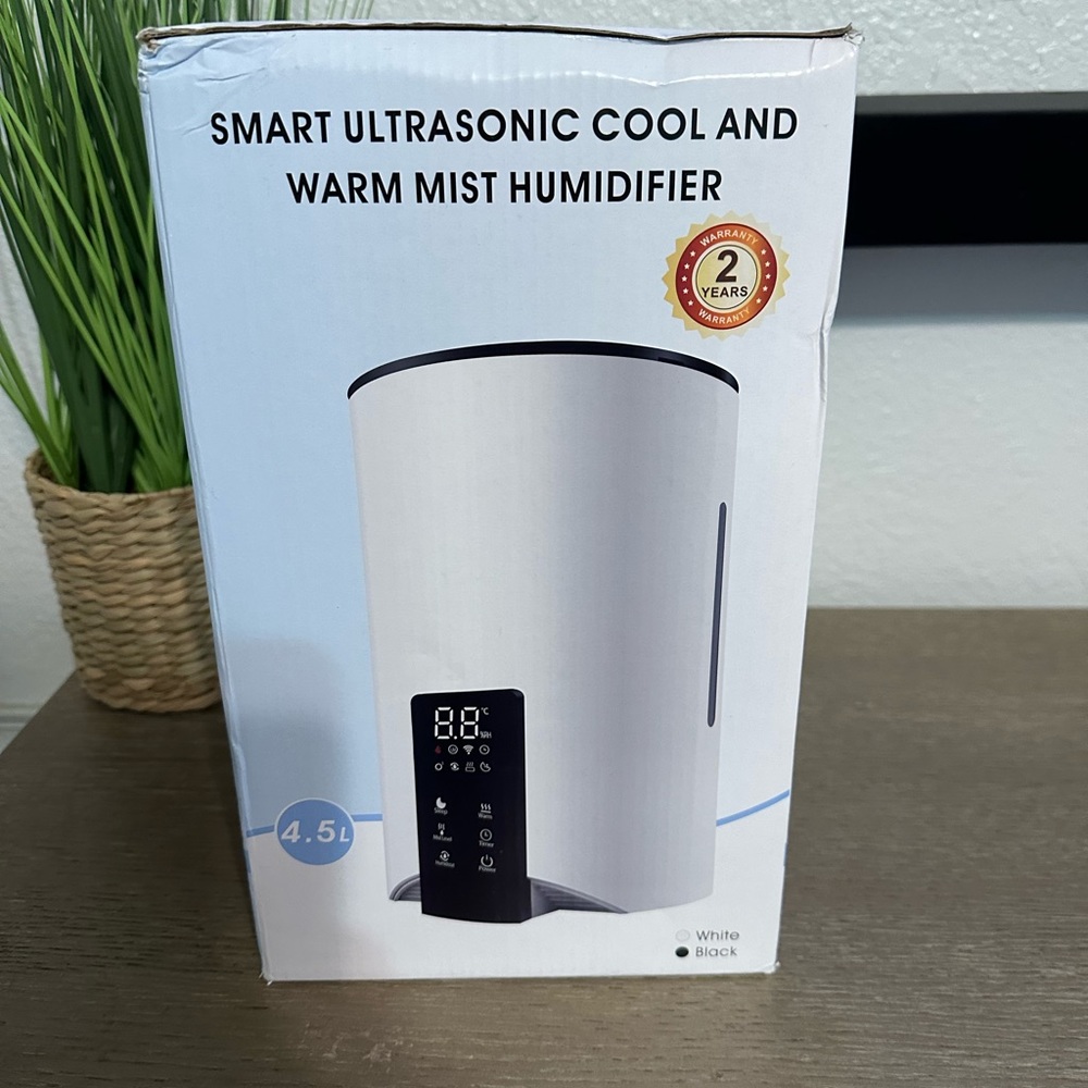 Smart Ultrasonic Cool and Warm Mist Humidifier